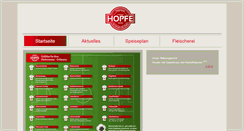 Desktop Screenshot of fleischerei-hopfe.de